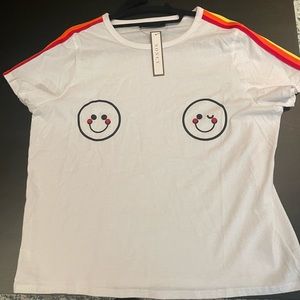 Rainbow Emoji Flirting T-Shirt One Size